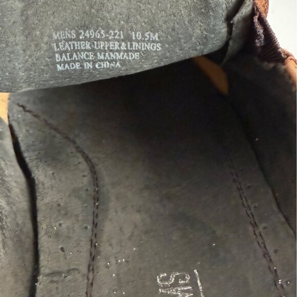 Stacy Adams Mens Loafers Size 10.5M Cognac Leather Slip On Square Toe Shoes - Picture 10 of 14